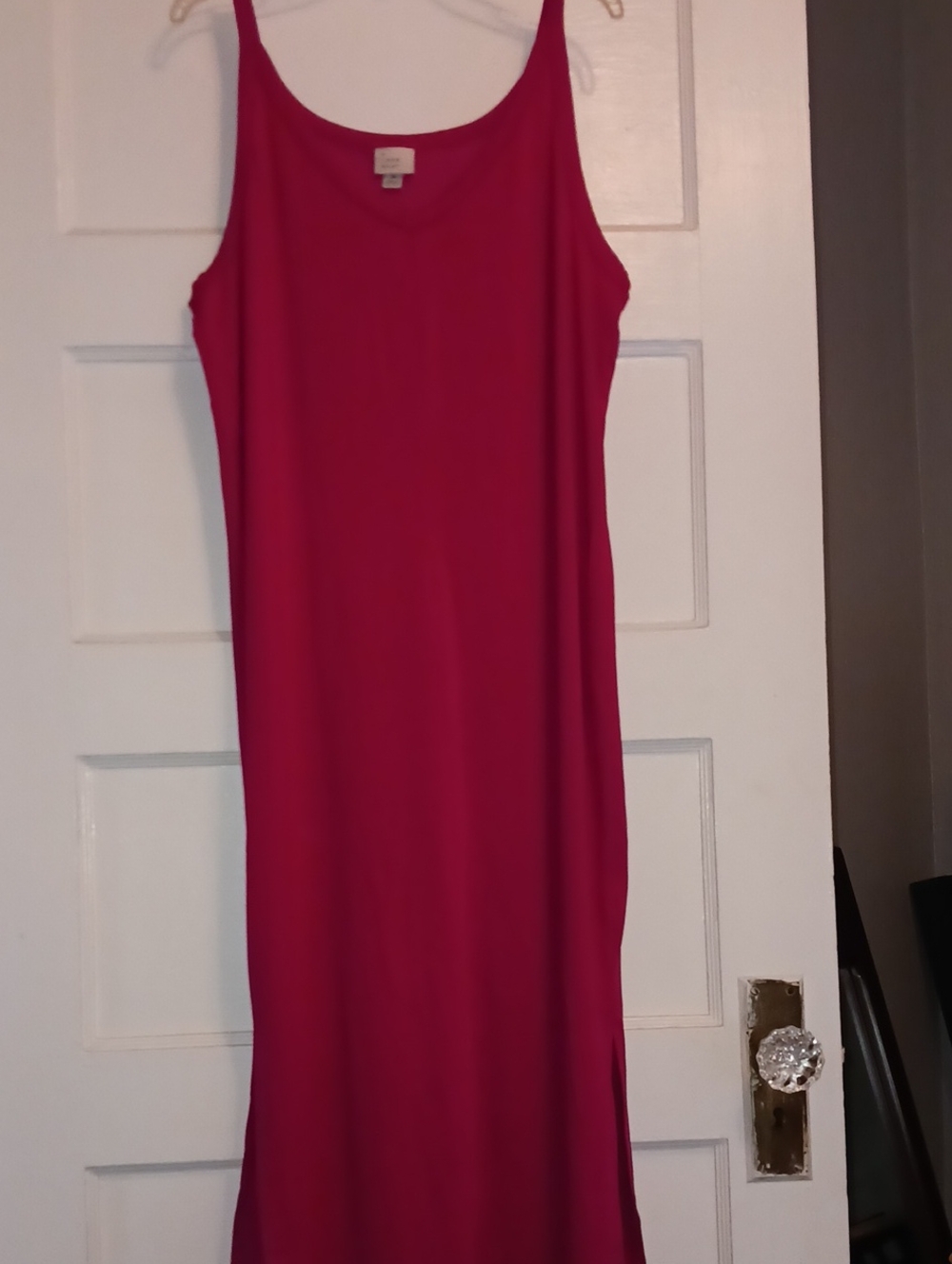 Sleek Pink Slip Dress